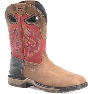Brown Red Double H Boot Symbol 